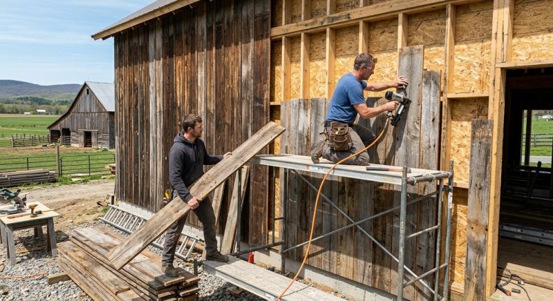 Barn Wood Siding Installation in Middleburg, FL