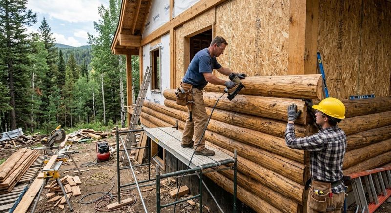 Log Home Siding Installation in Middleburg, FL