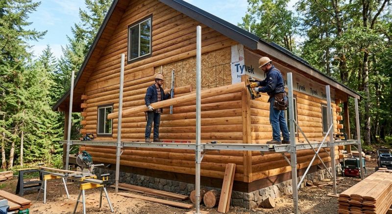 Log Home Siding Installation in Middleburg, FL