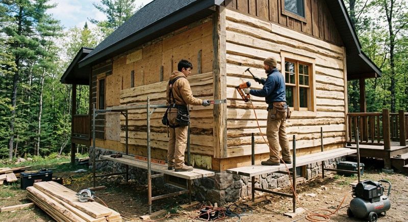 Log Siding Replacement in Middleburg, FL